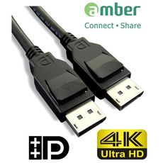 amber VESA DP1.2 認證影音訊號線/DisplayPort 公對公 4K-1.8M