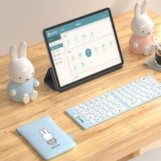台灣現貨⭐Miffy x MiPOW 米菲 迷你摺疊無線藍牙鍵盤 MPC-002 磁吸 薄型 輕巧