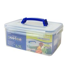 【天廚手提型保鮮盒】6.3L 台灣製造 KEYWAY 聯府 食物盒 水果盒 KIH6300