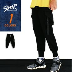 『現貨.快速出貨』嘻哈高磅工裝棉褲-抽繩工裝造型款《999031396》黑色【現貨】『SMR』