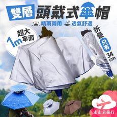 雨傘帽 頭戴式雨傘 釣魚帽子 釣魚傘 傘帽 雨帽 釣魚陽傘 遮雨帽 遮陽