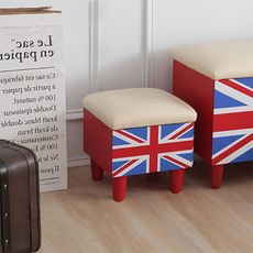 英式 英國國旗造型收納凳/收納箱/掀蓋寶貝椅