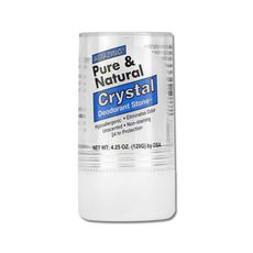 美國DSA-Pure&Natural長效淨味約24小時礦物鹽固體水晶除臭棒-無香藍標120g/大條
