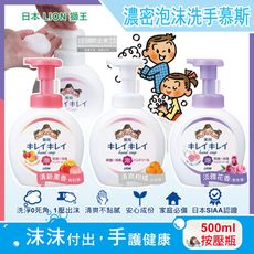 日本LION獅王-植萃濃密泡沫洗手慕斯500ml/按壓瓶