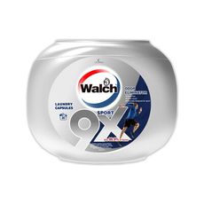 Walch威露士-sport運動衣物汗味消臭酵素去汙9倍洗淨力柔軟香氛洗衣球30顆/銀罐