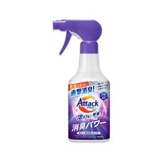 日本KAO花王-Attack強力分解直擊消臭衣物局部用泡沫噴霧300ml/紫瓶-清新皂香