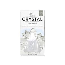 美國CRYSTAL-長效淨味約24小時礦物鹽身體除臭石-無香款140g/盒