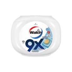 Walch威露士-9倍深層洗淨3效合1酵素去漬除臭柔軟香氛金球洗衣凝膠球32顆/白罐
