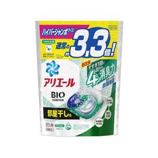 日本P&G Ariel-4D炭酸機能BIO活性去污強洗淨洗衣凝膠球-綠袋消臭型36顆/袋(室內晾曬)