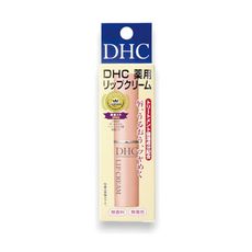 日本DHC-橄欖油蘆薈精華滋潤修護舒緩乾裂彈嫩潤澤護唇膏1.5g/黃盒