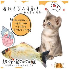 【DR.Cat】超活力彈跳滿分逗貓仿真魚貓玩具 (寵物用品 逗貓 寵物玩具 貓玩具)