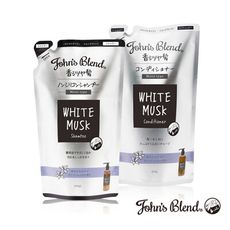 【日本John's Blend】香氛草本洗髮精/潤髮乳補充包400ml(任選/白麝香/保濕/胺基酸)