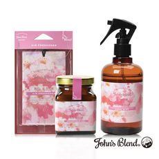 【日本John's Blend】麝香櫻花香氛套組(擴香膏135g+噴霧280ml+掛片)