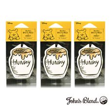 【日本John's Blend】香氛掛片-小熊維尼(3片組)(芳香/消臭/車用/公司貨)