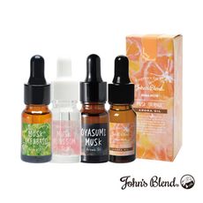 【日本John's Blend】香氛精油8ml-橙麝香/晚安薰衣草/麝香櫻花/青檸羅勒