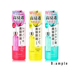 【日本B:ample】高浸透美容液化妝水185ml(維他命C美白/玻尿酸保濕/A醇抗皺)