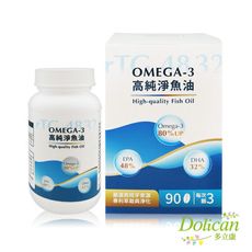 【多立康】rTG48/32純淨魚油(90粒/瓶) 西班牙魚油/EPA/DHA/迷你粒好吞無腥味