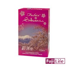 FULEX夫力士櫻花超薄型衛生套(12入/盒)