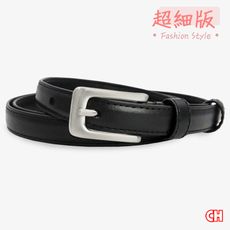 【CH-BELT 銓丞皮帶】超細版顯瘦 流行百搭女生腰帶皮帶(黑)