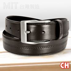 【CH-BELT 銓丞皮帶】休閒男皮帶車中線設計男皮帶腰帶(咖)