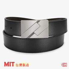 【CH-BELT 銓丞皮帶】新潮時尚 男士紳士扣皮帶 男皮帶休閒腰帶(黑)