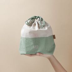 【monbento】便當袋束口袋－橡木青綠