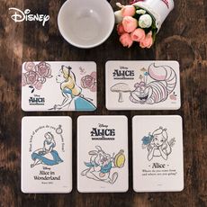 迪士尼Disney 愛麗絲系列 珪藻土吸水皂墊 吸水墊 杯墊12x8x0.9cm【5icoco】