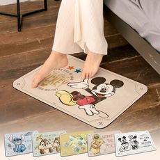 迪士尼 Disney 復古系列 珪藻土吸水軟式地墊 腳踏墊 吸水墊 60x40cm【5icoco】