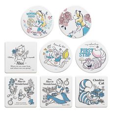 迪士尼 Disney 愛麗絲夢遊仙境珪藻土杯墊(2入組)【5icoco】