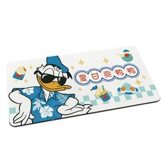 迪士尼 Disney 夏日唐老鴨軟式珪藻土吸水地墊 腳踏墊加長尺寸 80x38cm【5icoco】