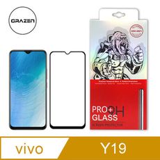 【格森GRAZEN】 VIVO Y19 全膠滿版(黑)鋼化玻璃