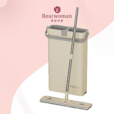 【黑魔法】最新款 窄縫刮刮樂平板拖把+拖把桶(組)贈拖把布