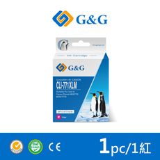 【G&G】for CANON CLI-771XLM 紅色高容量相容墨水匣