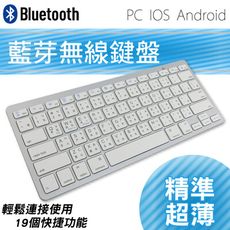 輕量超薄藍芽無線鍵盤(支援ios/Android/Mac/Windows 7/8/10)