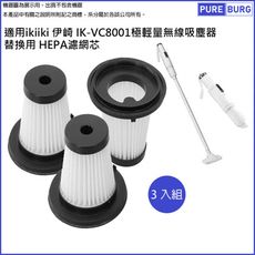 適用ikiiki 伊崎 IK-VC8001極輕量無線吸塵器 替換用 HEPA濾網濾芯