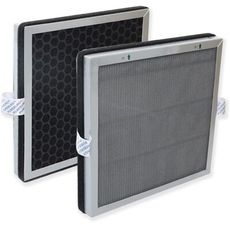 2入組-適用Dike 戴克HCF600WT桌上型寵愛抗敏空氣清淨機高效HEPA活性碳2合1濾網濾芯