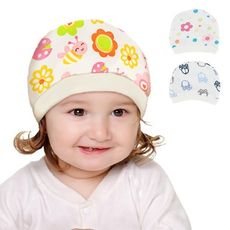 嬰兒胎帽 純棉嬰兒帽 新生兒印花卡通帽子-雪倫媽咪屋