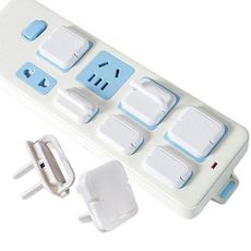嬰兒用品防觸電源兩孔插座安全保護蓋-雪倫媽咪屋