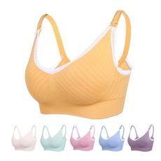 哺乳內衣餵奶孕婦胸罩 蕾絲斜紋前開扣無縫鋼圈-雪倫媽咪屋