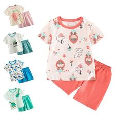 春夏童裝 透氣短袖上衣 褲子套裝 外出服 居家服 兒童睡衣 小紅帽款-雪倫媽咪屋