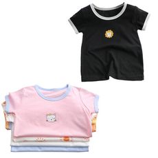 春夏童裝 韓版短袖上衣 兒童卡通T恤男童女童汗衫 圓領上衣 運動服-雪倫媽咪屋
