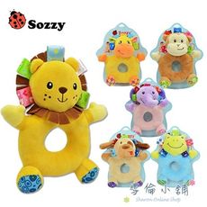 sozzy嬰兒動物手搖鈴圓手搖鈴 毛絨玩具 bb棒-雪倫媽咪屋