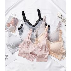 哺乳內衣 網孔透氣蕾絲邊無鋼圈上開扣孕婦胸罩-雪倫媽咪屋