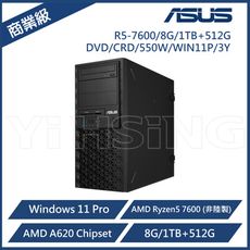 ASUS 華碩 ExpertCenter 工作站 R5-7600/8G/1TB+512G/DVD/C