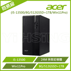 Acer 宏碁 商務桌電 Veriton S2715G (i5-13500/8GB/1TB+512G