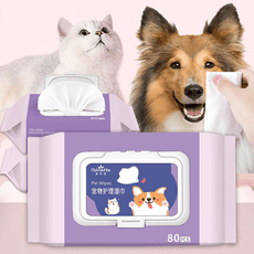 【STAR CANDY】寵物濕紙巾(80抽) 貓犬通用 抗菌濕紙巾 狗狗濕紙巾 貓咪濕紙巾 寵物濕巾