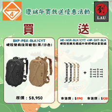 慶端午買就送好禮(-2025/06/15)HAZARD 4 BKP-PBX-CYT 硬殼後背筆電包