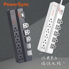 【群加PowerSync】TRBW8018 1開11插3孔 1.8m 6尺 防雷擊抗搖擺旋轉延長線