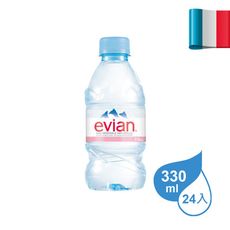 evian依雲天然礦泉水 330ml (24入/箱)