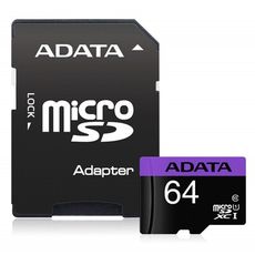 ADATA Premier micro SDXC UHS-I U1 64G記憶卡(附轉卡)